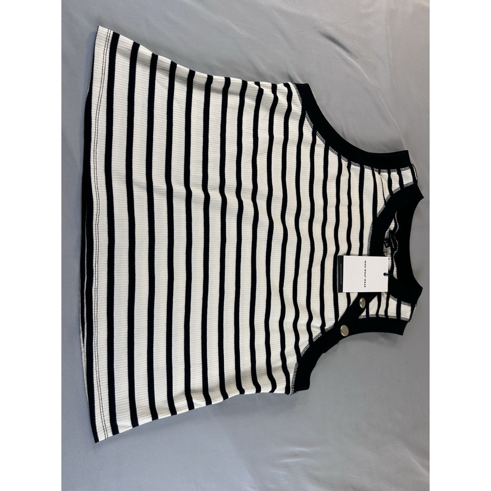 Womens XL Tops Lot Talbots Green Sweater Who What Wear Striped Sleeveless - Picture 14 of 16